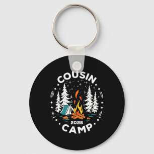 Camping Summer Vacation Crew Cousin Camp 2025 Keychain