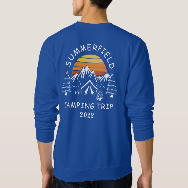 Camping Summer Vacation Matching Family Trip Sweatshirt (Back)