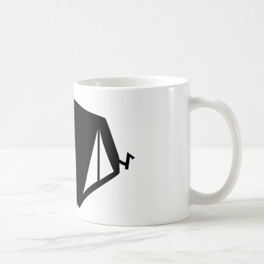 camping tend icon coffee mug