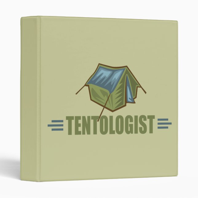 Camping, Tent 3 Ring Binder (Front/Spine)