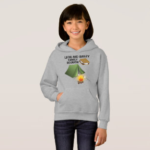Camping Tent, Campfire, S'mores Hoodie