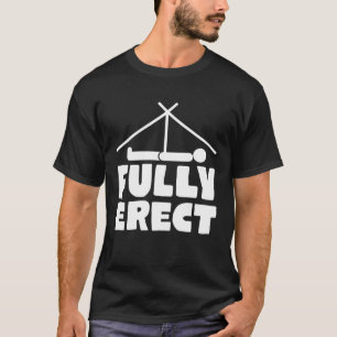 Camping tent fully erect - funny camping camper gr T-Shirt