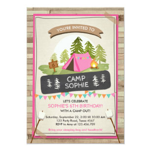 Camping Invitations Zazzle