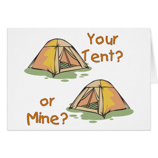 Camping Tents Cards (Front Horizontal)
