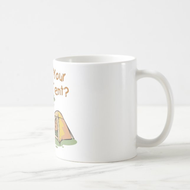 Camping Tents Coffee Mug (Right)