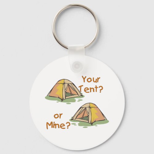 Camping Tents Keychain