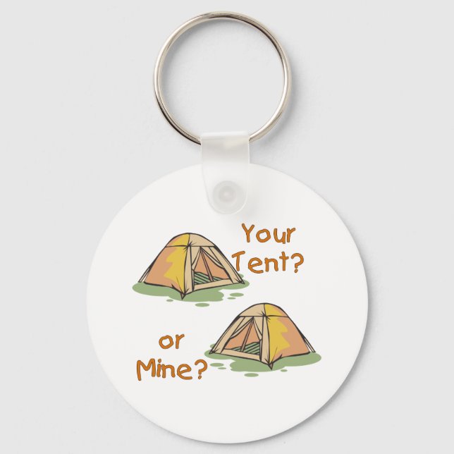 Camping Tents Keychain (Front)
