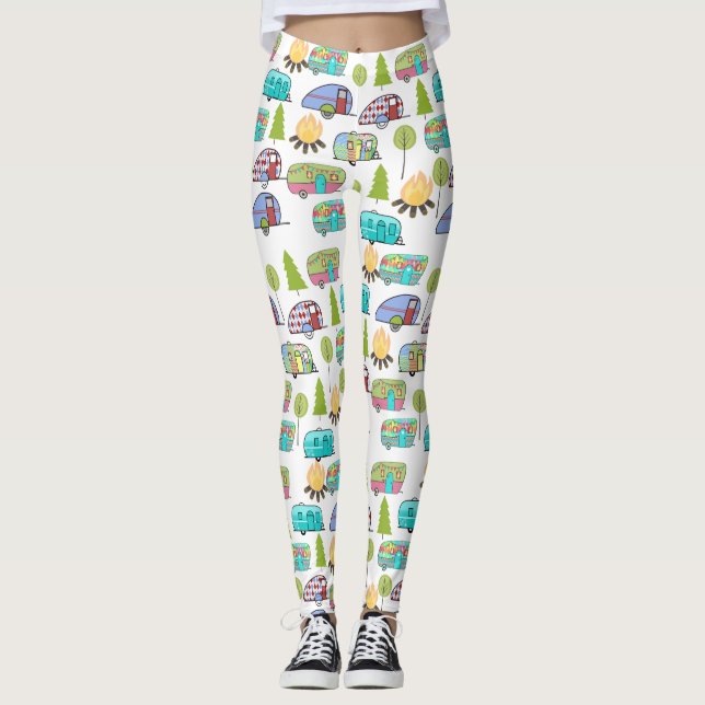 Camping Themed Leggings (Front)