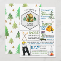 Camping Themed Party - Badges & Icons