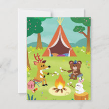 Camping Themed Thank You Cards