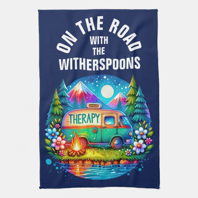 Camping Therapy  Kitchen Towel (Vertical)