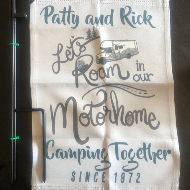 Camping Together Since Year Campsite Flag (Creator Uploaded)