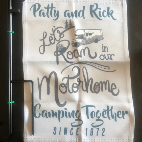 Camping Together Since Year Campsite Flag