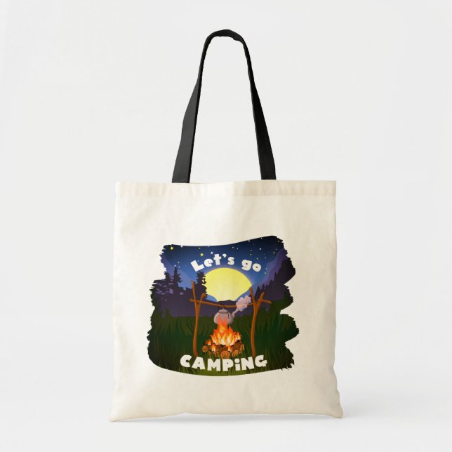 Camping Tote Bag (Front)