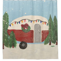 Camping Trailer at Christmas