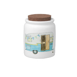 Camping Trailer Candy Jar