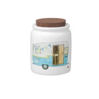 Camping Trailer Candy Jar