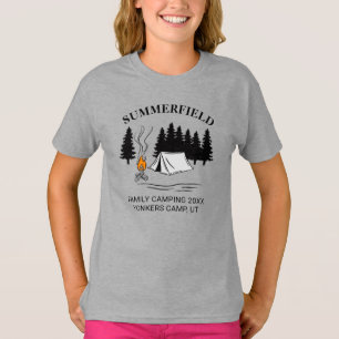 Camping Trip Campfire Family Reunion Custom T-Shirt