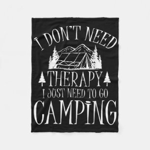 Camping Trip Summer Vacation Family Reunion Best F Fleece Blanket