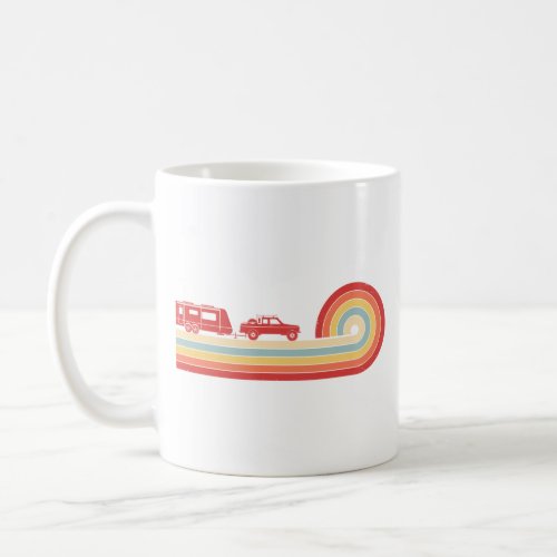 Camping Truck  Travel Trailer Caravan Retro Coffee Mug