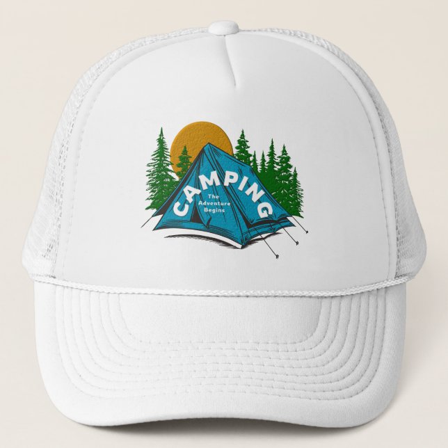 Camping Trucker Hat (Front)