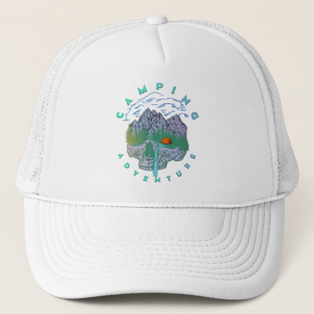 Camping Trucker Hat (Front)
