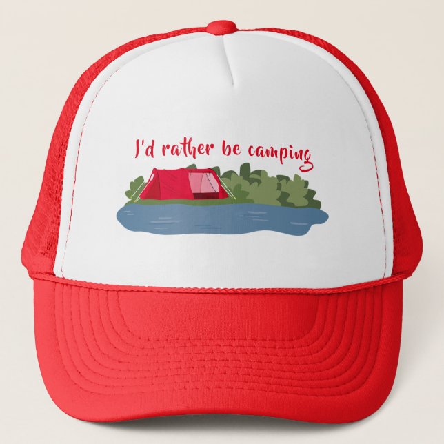 Camping Trucker Hat (Front)