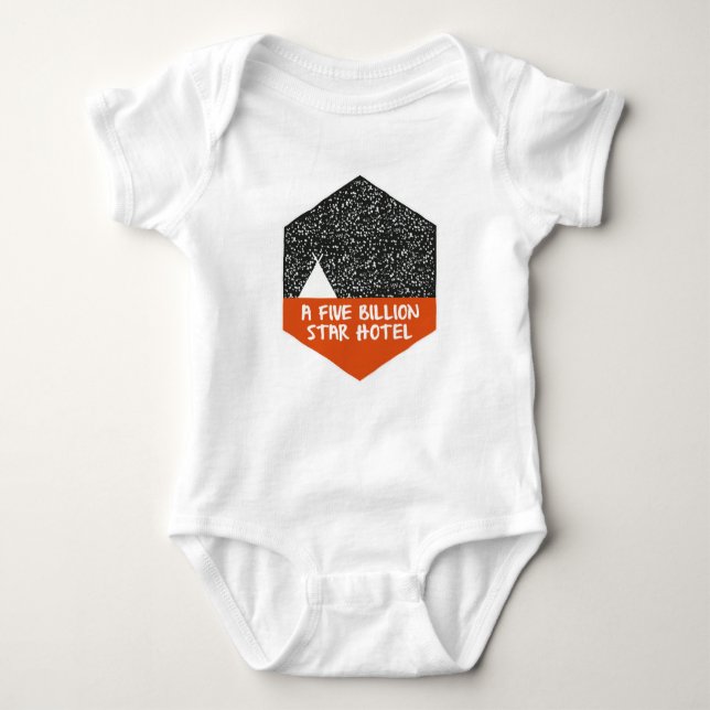 Camping under the stars baby bodysuit (Front)