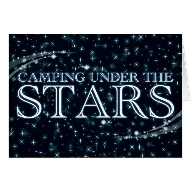 Camping Under the Stars Cards (Front Horizontal)