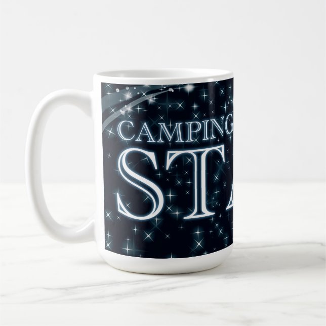 Camping Under the Stars Coffee Mug (Left)