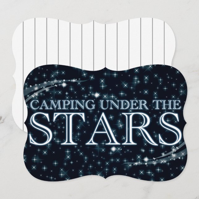 Camping Under the Stars Invitation (Front/Back)
