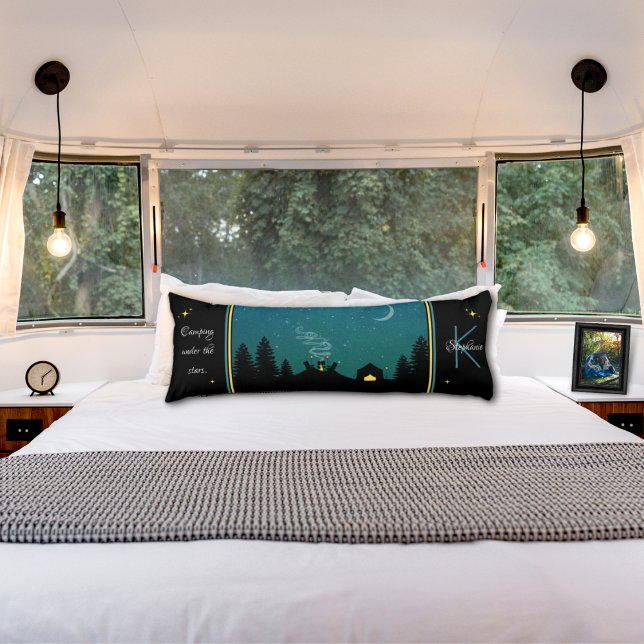 Camping Under the Stars Monogram Body Pillow (Creator Uploaded)