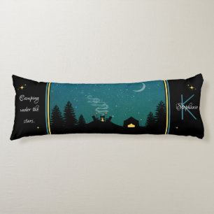 Camping Under the Stars Monogram Body Pillow