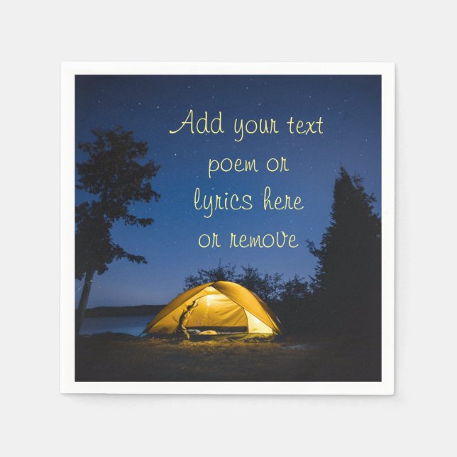 Camping Under The Stars Napkins (Front)
