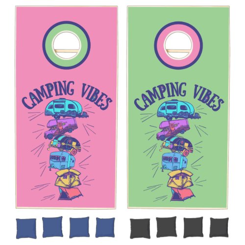 Camping Vibes Cornhole Set