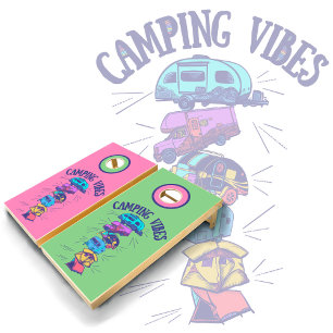 Camping Vibes Cornhole Set