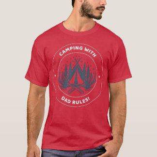Camping With Dad Rules Camping Dad boy T-Shirt