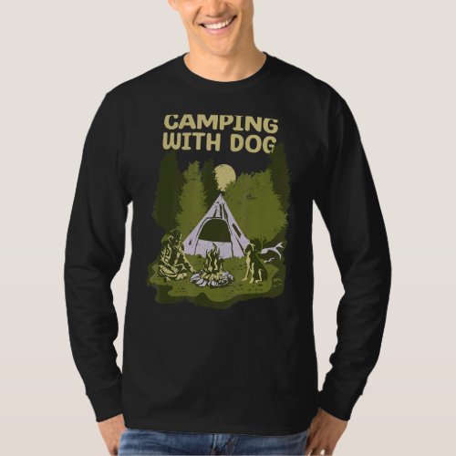 Camping with Dog T_Shirt