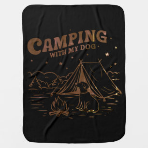 Camping with My Dog – Cozy Baby Blanket