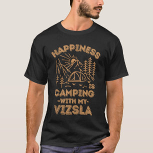 Camping with vizsla friends T-Shirt