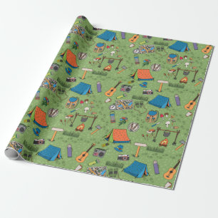 Camping Wrapping Paper