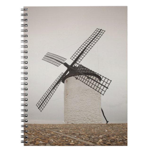 Campo de Criptana, antique La Mancha windmills Notebook (Front)