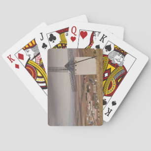 Campo de Criptana, antique La Mancha windmills Poker Cards