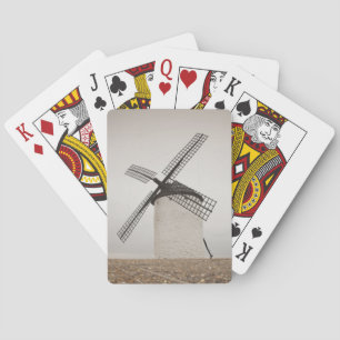 Campo de Criptana, antique La Mancha windmills Poker Cards