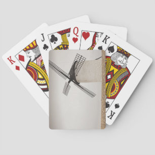 Campo de Criptana, antique La Mancha windmills Poker Cards