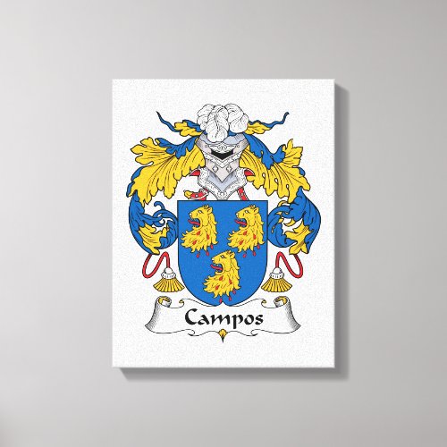 Campos Family Crest Canvas Print