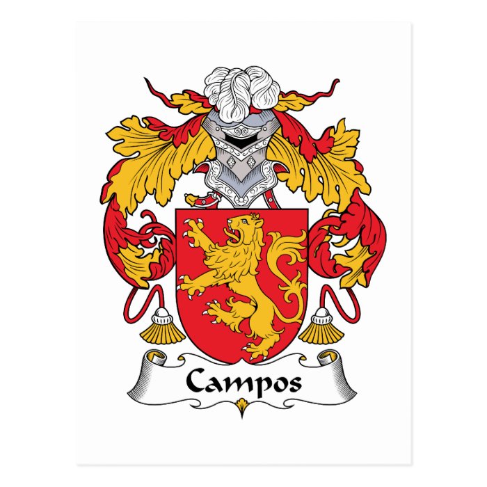 Campos Family Crest Postcard