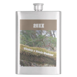 Campout Whiskey & Woods Guys Only Weekend Flask