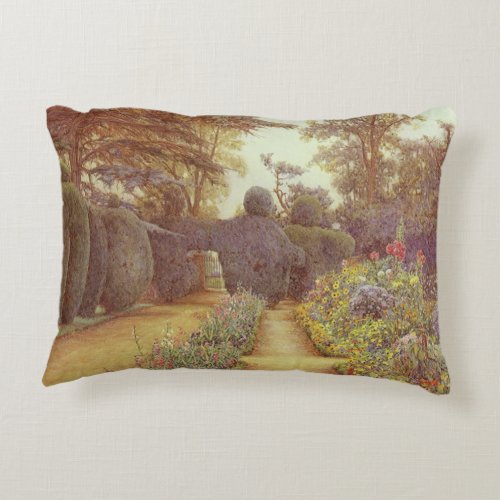 Campsea Ashe Suffolk by Ernest Arthur Rowe Accent Pillow