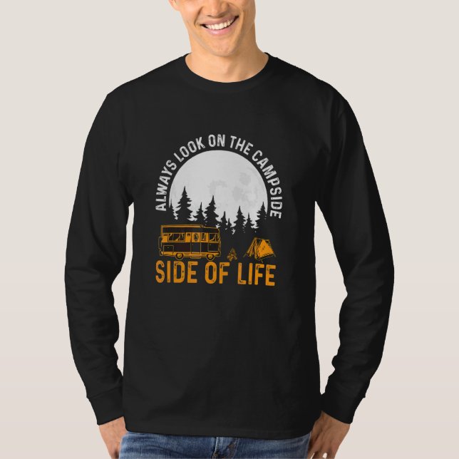 Campside Of Life Funny Hiking And Camping T-Shirt (Front)